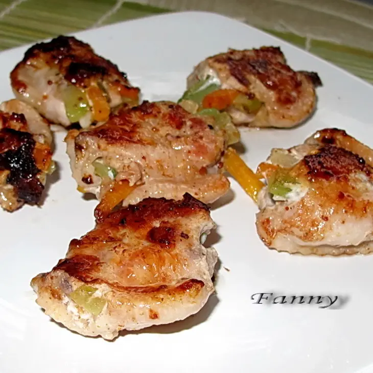 Фаршированные куриные крылышки: шаг 3