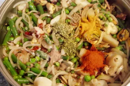 Паэлья с морепродуктами (очень быстрый рецепт): шаг 5