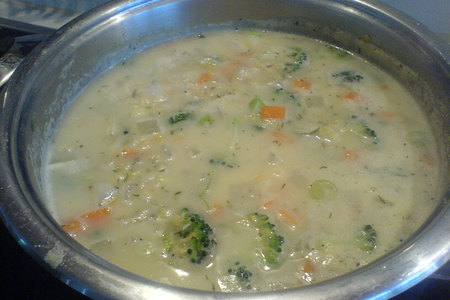 Густой овощной  суп с красной чечевицей: шаг 5