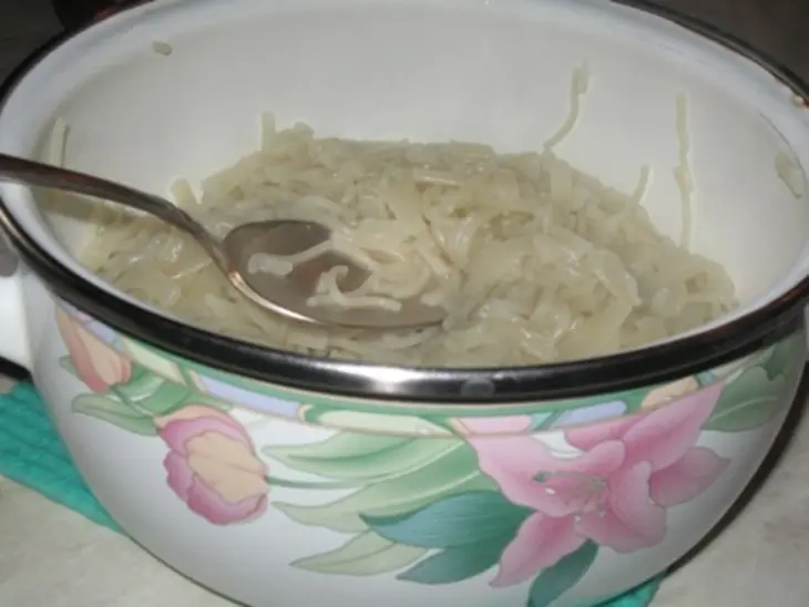 Сладкая запеканка из лапши с морковью и яблоками: шаг 2