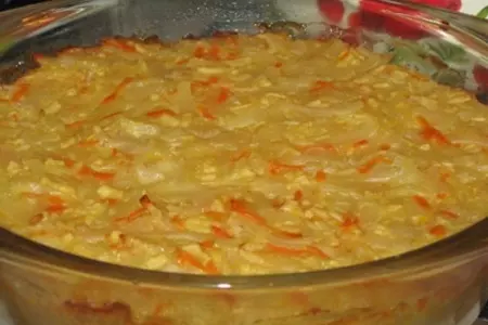 Сладкая запеканка из лапши с морковью и яблоками: шаг 4