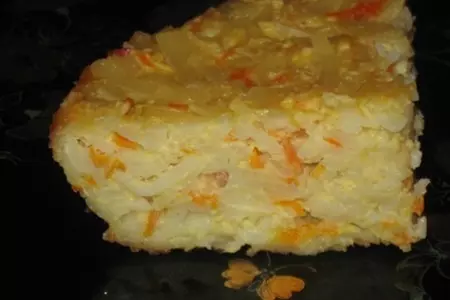 Сладкая запеканка из лапши с морковью и яблоками: шаг 5