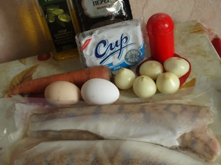 Рыбные котлетки с творогом: шаг 1