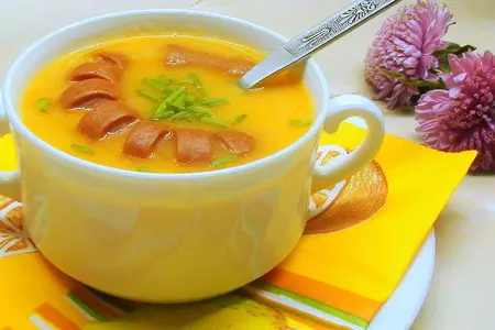 Густой супчик с фасолью и печёными сосисками: шаг 9