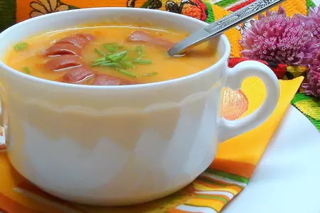 Густой супчик с фасолью и печёными сосисками: шаг 10