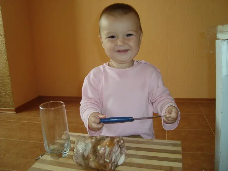Колбаса куриная "натур продукт ваше здоровье и долголетие": шаг 1