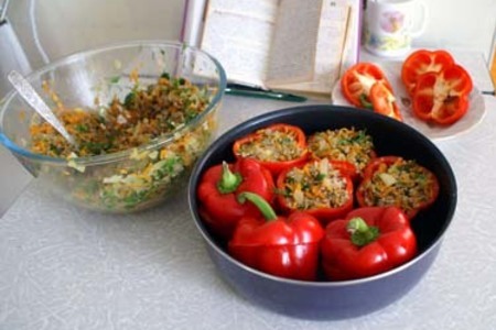 Перец, фаршированный мясом и овощами (вариант): шаг 2