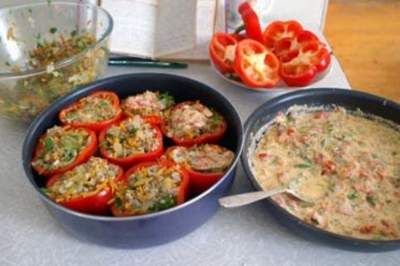 Перец, фаршированный мясом и овощами (вариант): шаг 3