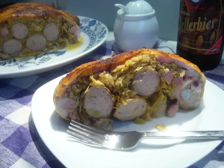 Путешествие  цыпочки на oktoberfest в баварию или фаршированная курица на немецкий лад: шаг 8