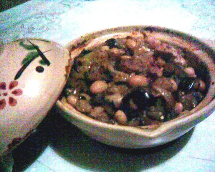 Горшочек с фасолью, курицей и баклажанами: шаг 2