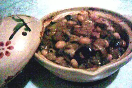 Горшочек с фасолью, курицей и баклажанами: шаг 2