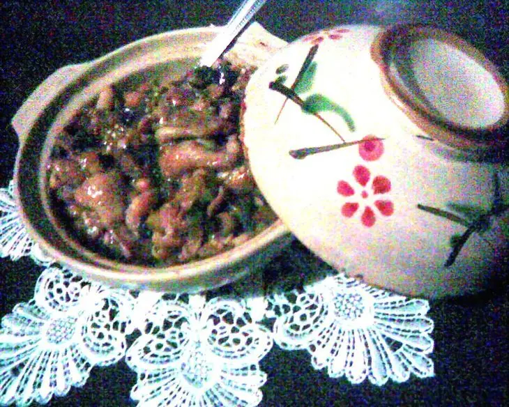 Горшочек с фасолью, курицей и баклажанами: шаг 4