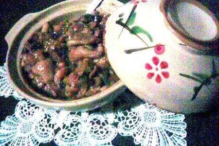 Горшочек с фасолью, курицей и баклажанами: шаг 4