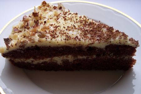 Шоколадно-манный торт: шаг 2