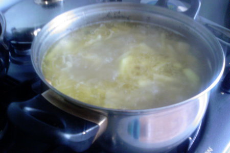 Суп-пюре из кабачка на курином бульоне.: шаг 5