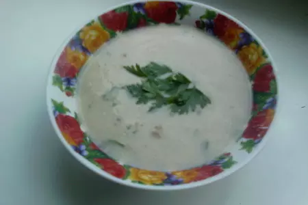 Суп-пюре из кабачка на курином бульоне.: шаг 7