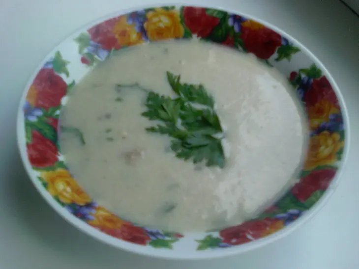 Суп-пюре из кабачка на курином бульоне.: шаг 8