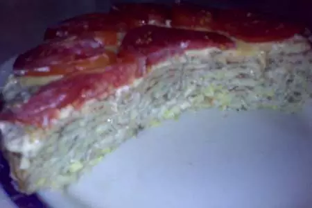 Кабачковый тортик: шаг 3