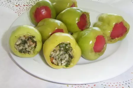 Долма - фаршированные перцы и голубцы.: шаг 2