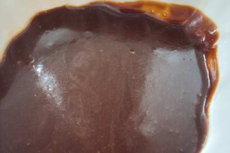 Пирожное с брауни и муссом из молочного шоколада и карамели /дуэль: шаг 5