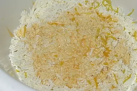 Творожный пудинг с орехами и изюмом: шаг 4