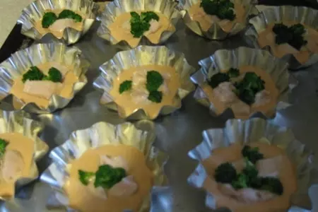 Закусочные маффины с куриной грудкой: шаг 3