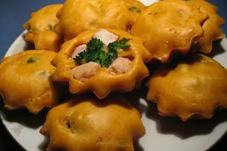 Закусочные маффины с куриной грудкой: шаг 4