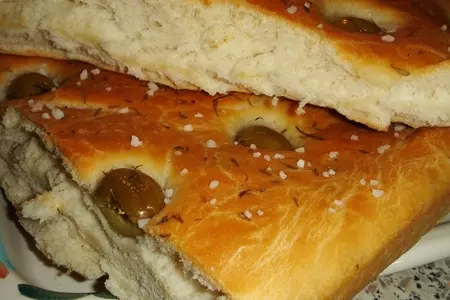 Фокачча с оливками и тимьяном: шаг 6