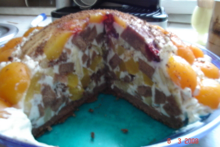 Торт фруктовая горка: шаг 8