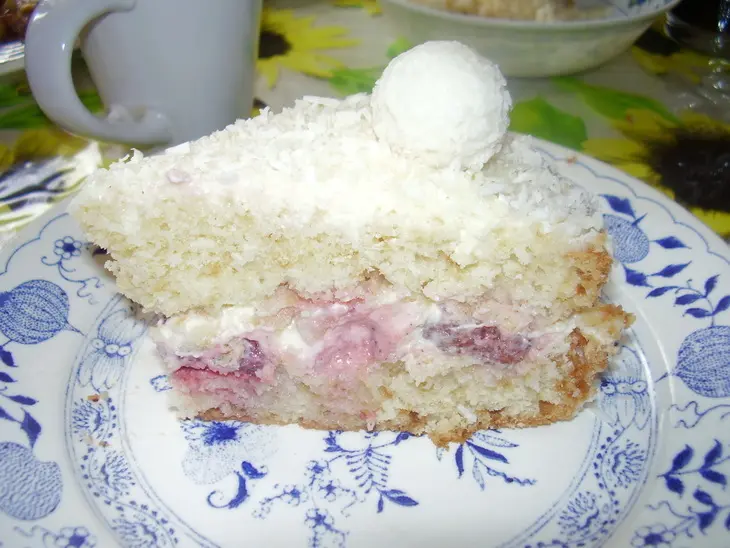 Торт "raffaello": шаг 8