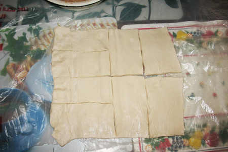 Бурекасы или слоённые пирожки с картошкой. вариант 2: слоённые пирожки с мясом: шаг 2