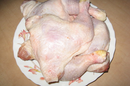 Курица запеченная на дрожжевом тесте: шаг 2