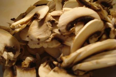 Лодочки из кабачков с грибами: шаг 2