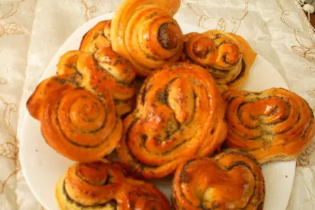 Плюшки с маком.: шаг 11