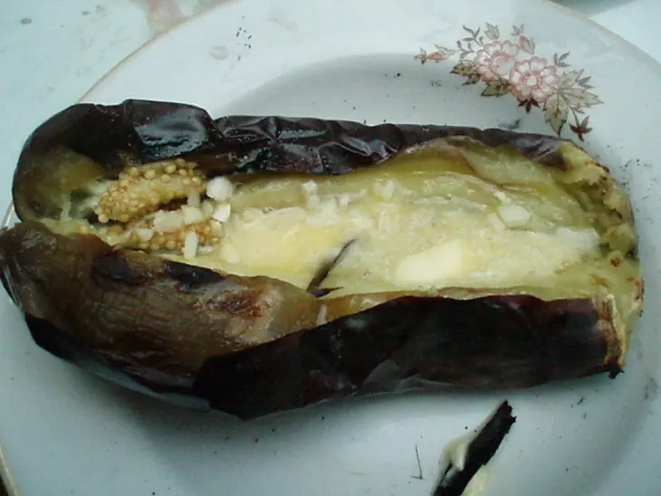 Мясо на решетке с печеными баклажанами: шаг 4