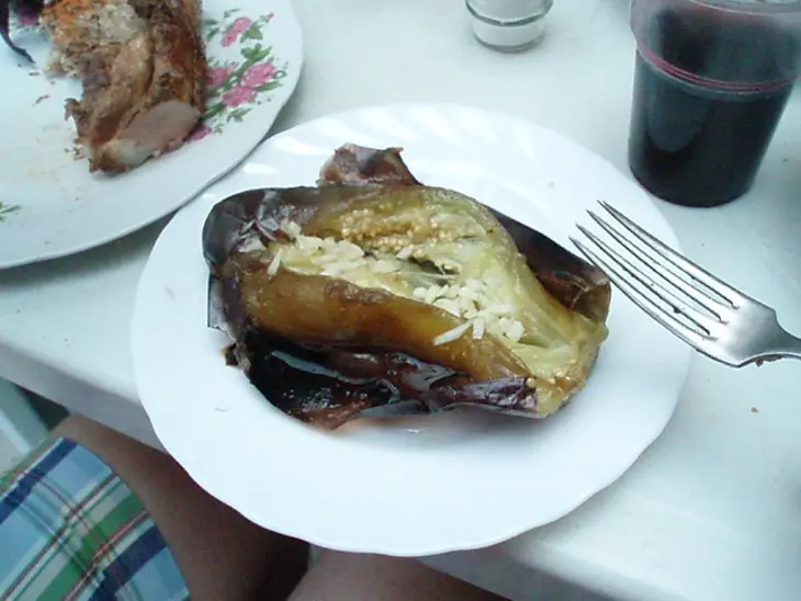 Мясо на решетке с печеными баклажанами: шаг 5