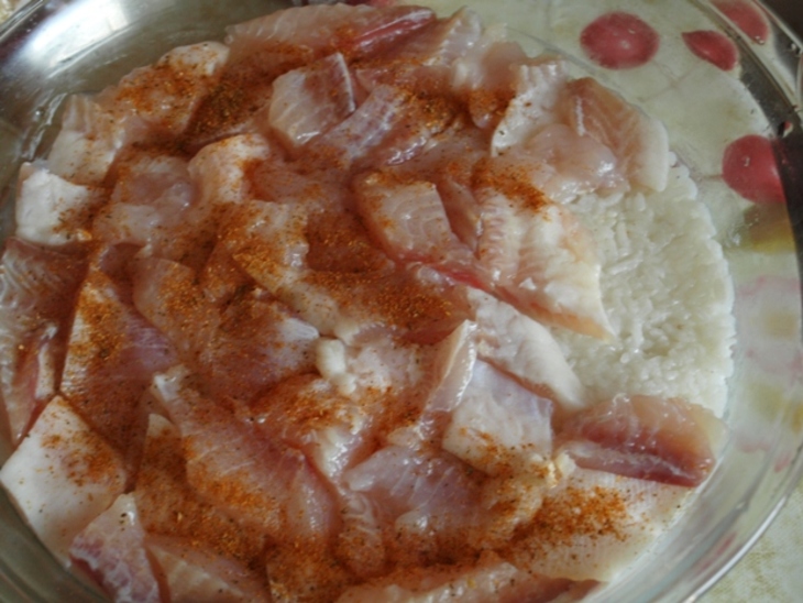 Рыбная запеканка с рисом (для дуэли).: шаг 2