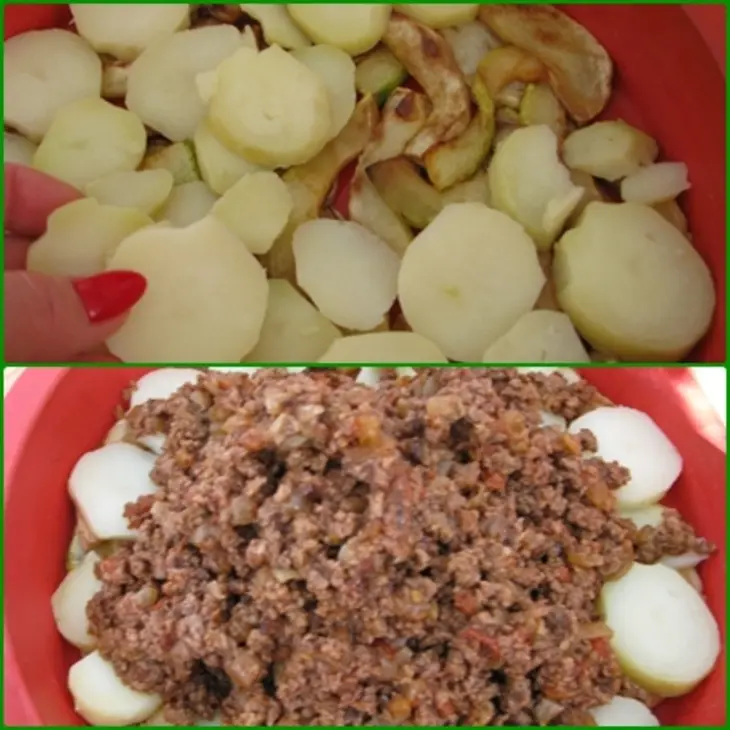 Мусака с кабачками.: шаг 6