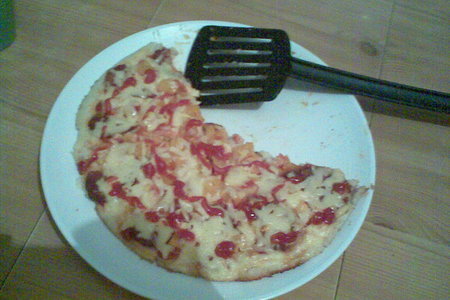 Крутой колбас+тертый сыр=картофельная пицца: шаг 5