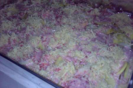 Le patate a cubetti in salsa rosa (картофельная запеканка в розовом соусе): шаг 2