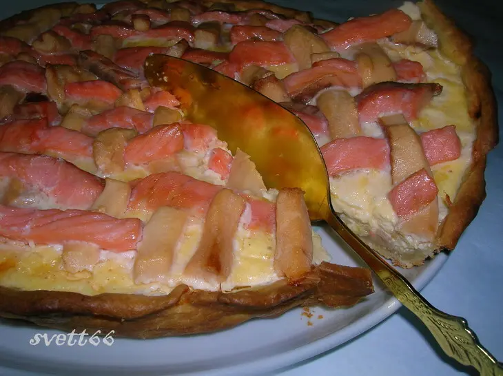 Рыбный киш "плетенка": шаг 14