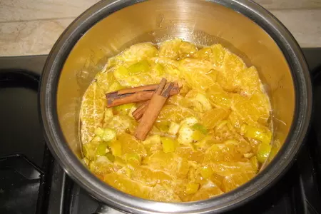 Мандариновое варенье с корицей: шаг 3