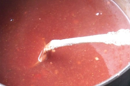 Креветки  в сладко острой  клубничной  глазури.дуэль: шаг 10