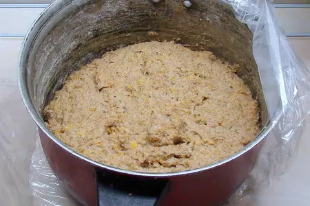 Хлеб тыквенный из цельнозерновой муки с клетчаткой и с отрубями… полезный, одним словом и вкусный!: шаг 5