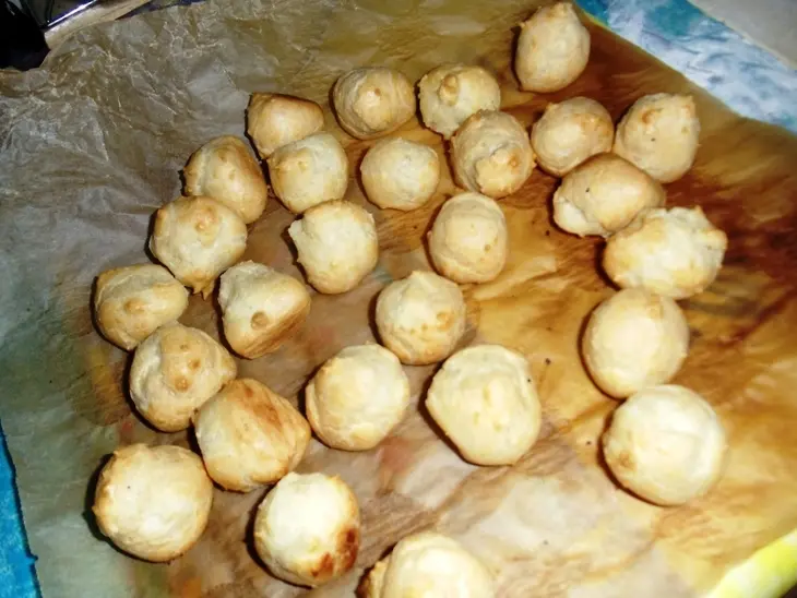Слоёный торт с заварными шариками "компромисс"!!!: шаг 6