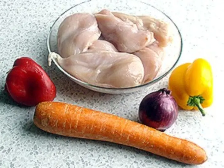 Плов с курицей и булгуром: шаг 1
