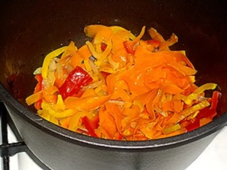 Плов с курицей и булгуром: шаг 3