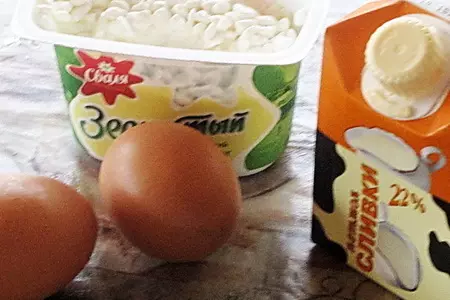 Запеченный домашний сыр: шаг 1