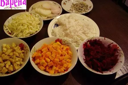 Вегетарианская запеканка: шаг 1