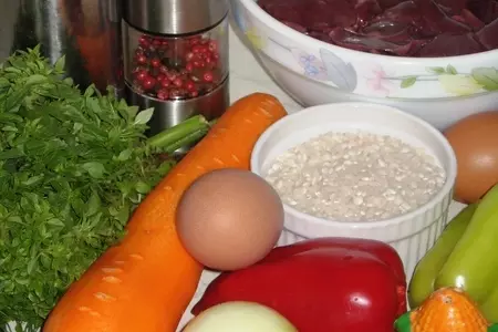 Печеночный пирог с овощами: шаг 1
